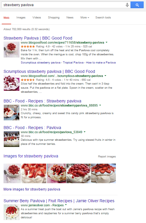 Google Search - Strawberry Pavlova