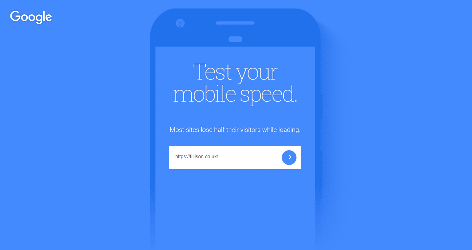 Google's Test My Site tool is a free and easy way of testing your site for mobile site speed optimisation