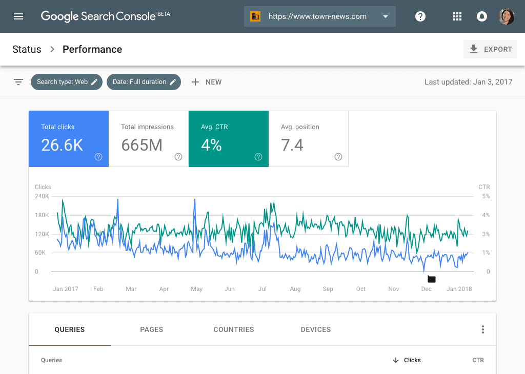 Search Performance Report: New Google Search Console - Tillison Consulting