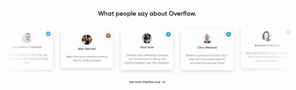 Landing pages that convert: Overflow