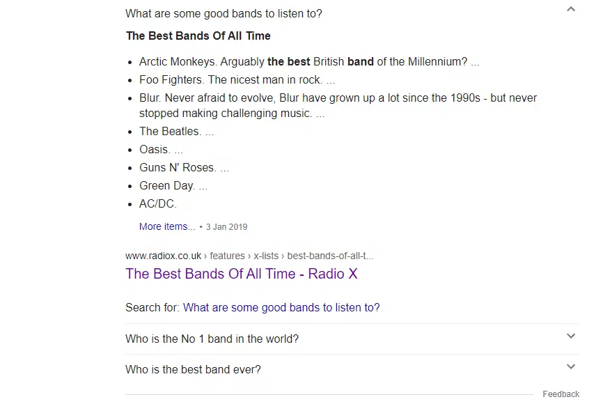 More PAA questions relating to query 'bands in the uk'