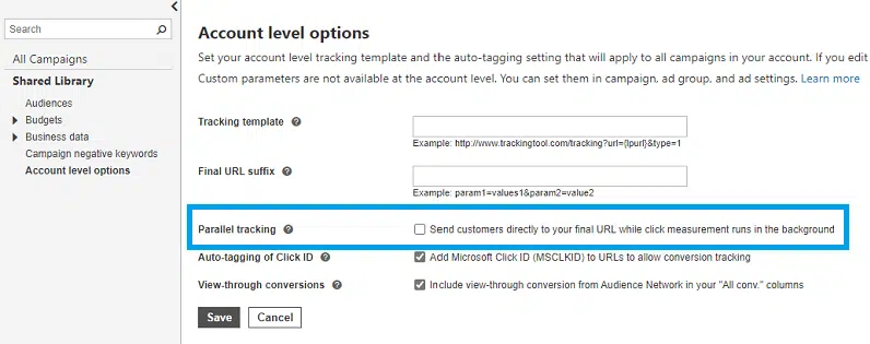 How to activate parallel tracking ahead of the mandatory rollout