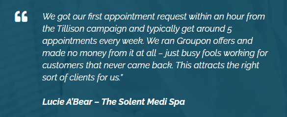 Quote from The Solent Medi Spa