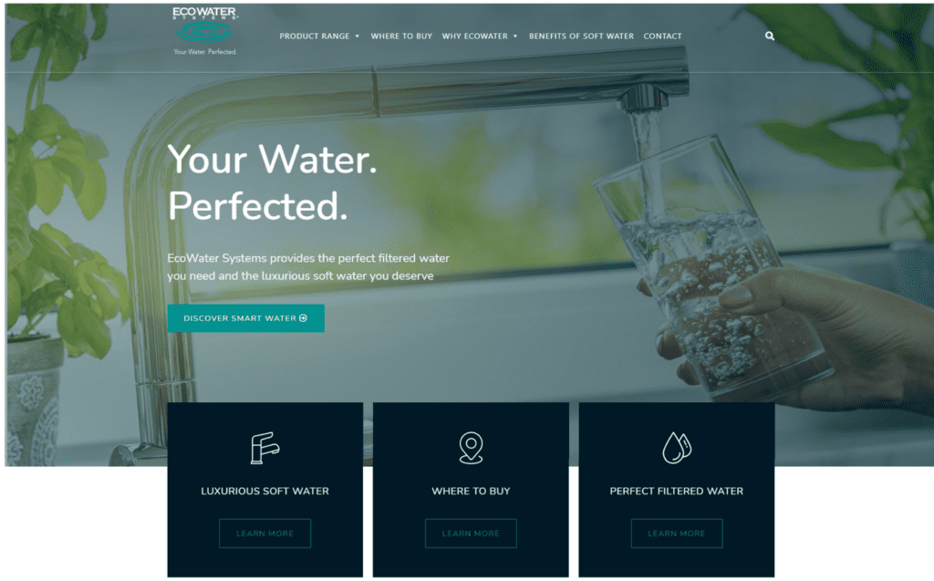 ecowater new website