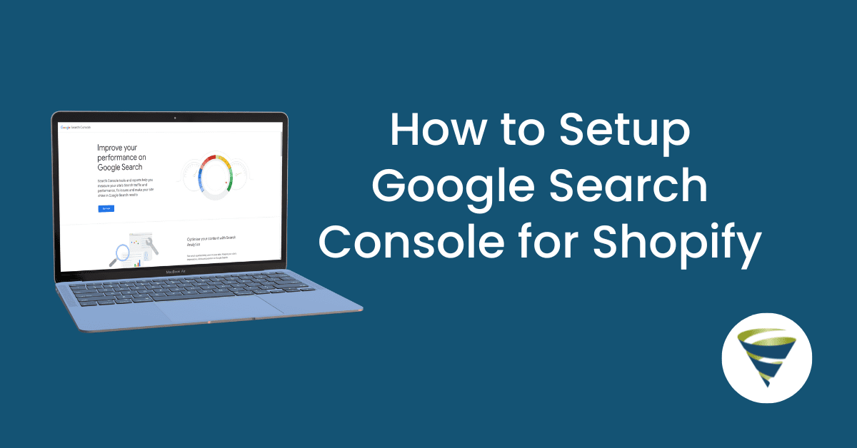A laptop screen displaying the Google Search Console page
