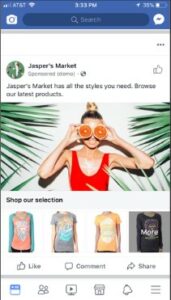 examples of facebook collection ads